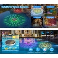 thumbnail image 4 of Yuarrent Luz solar flotante para piscina ABS IP68 con control remoto, RGB, cambio de color, resistente al agua Deportes acuáticos, 4 of 6