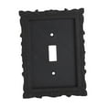 thumbnail image 5 of WLPZXP Light Switch Cover Plate Black Decorative for Household Bathroom Living Room Style A, 5 of 9