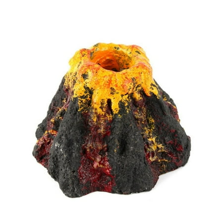 Aquarium Volcano Fish Tank Decorations Bubbler Ornament Bubble Air Stone