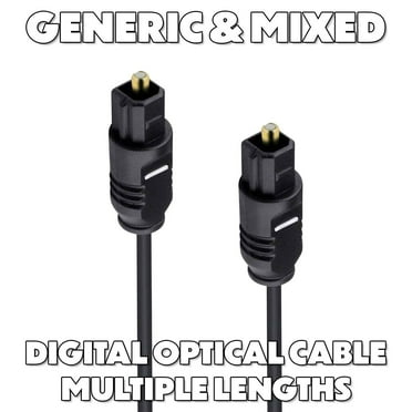 Generic & Mixed Digital Optical Toslink/ADAT Audio Cables - Mixed Colors