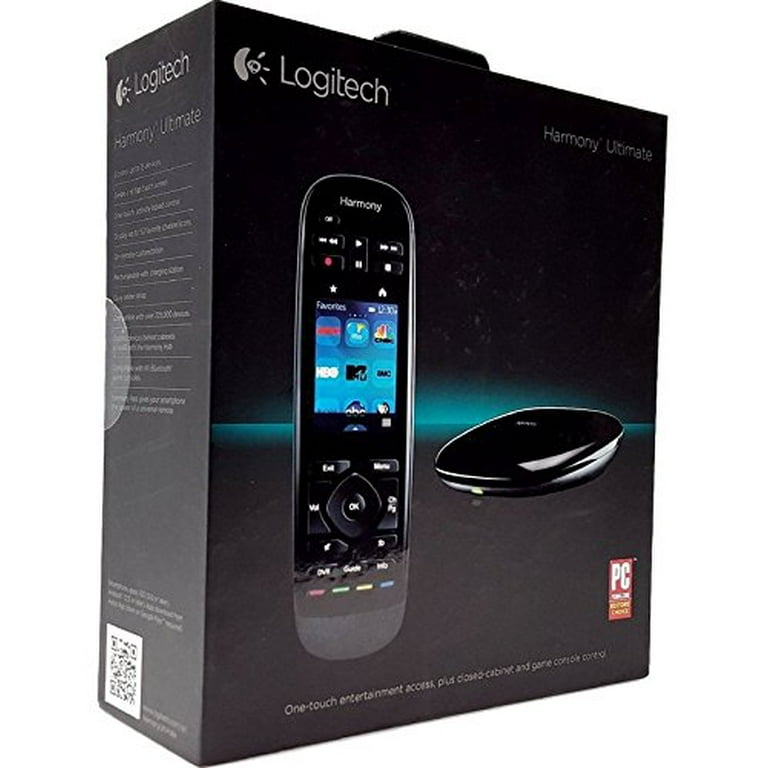 Logitech 915-000201 Ultimate All in One Remote with Customizable Screen Closed Cabinet RF Control -