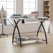 Sew Ready Comet Sewing Table Folding Top Adjustable Platfomr Black/White