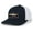 Navy/White, variant on Freshwater Fish Collection Carp Fishing Mens Embroidered Mesh Back Trucker Hat Baseball Cap, Black/Black