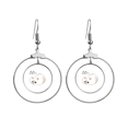 thumbnail image 1 of Fat Mice Lovely Onomatopoeic Call Animal Earrings Dangle Hoop Jewelry Drop Circle, 1 of 3