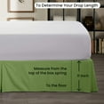 thumbnail image 4 of Sage Solid Pleated Bed Skirt Olympic - Queen Size -11 Inch Drop Split Corner Pleated Bedskirts -Microfiber Box Pleated Bedskirts -Never Lift Your Mattress - Hotel Quality Bed Skirt, 4 of 8