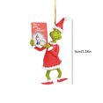 thumbnail image 3 of Colgante Árbol De Navidad Colgante navideño lindos monstruos verdes para decoración del árbol de Navidad (7), 3 of 6