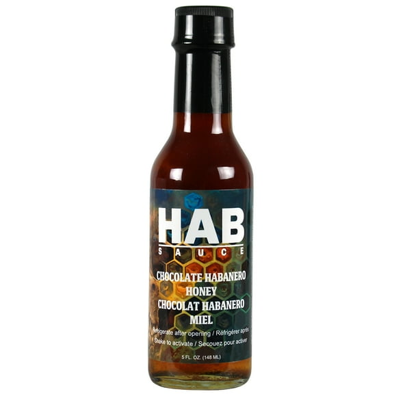 HAB Sauce Chocolate Habanero Honey 5 Oz Gluten Free Medium Heat Hot Sauce