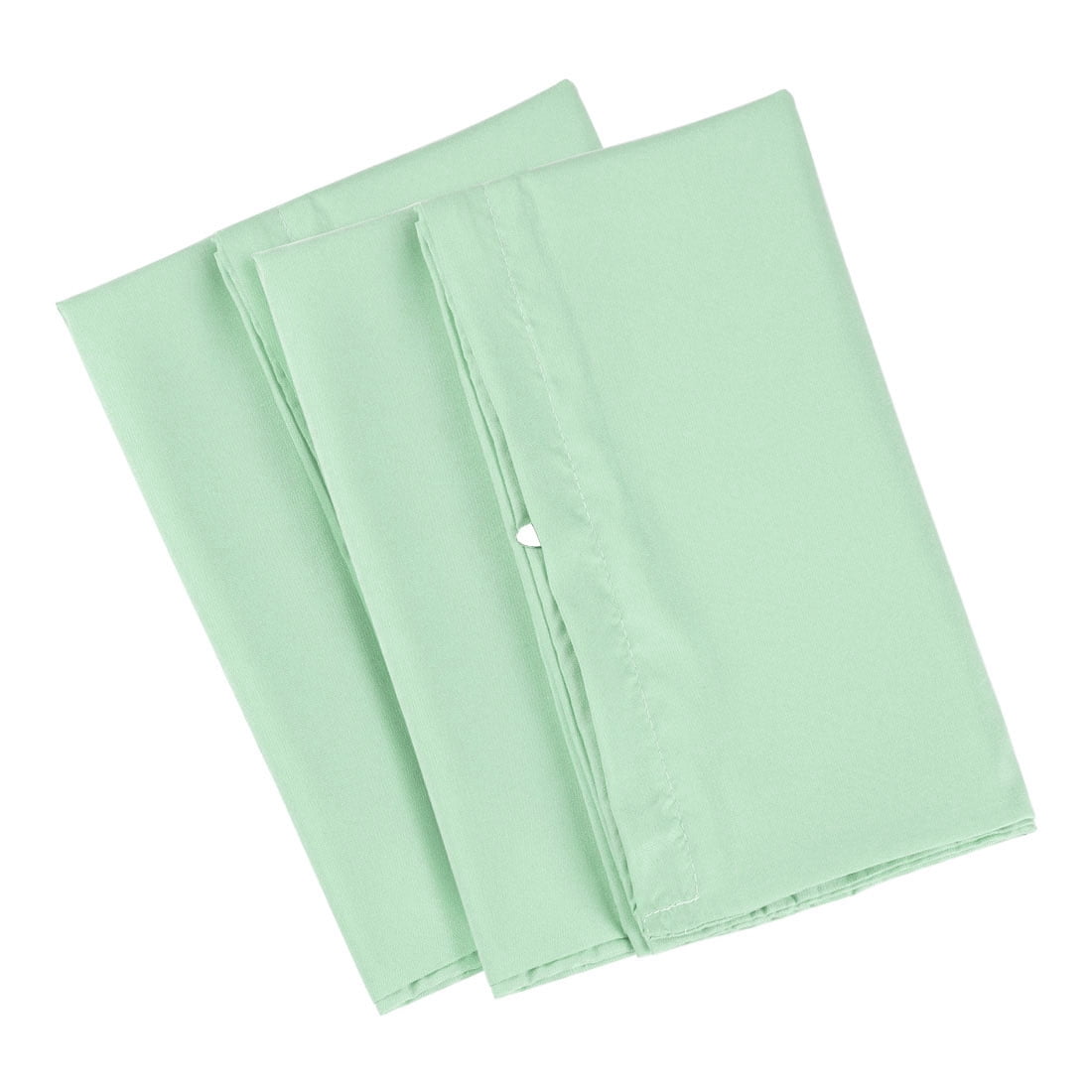 Unique Bargains 2-Piece 1800D Microfiber Solid Pillowcases Green King