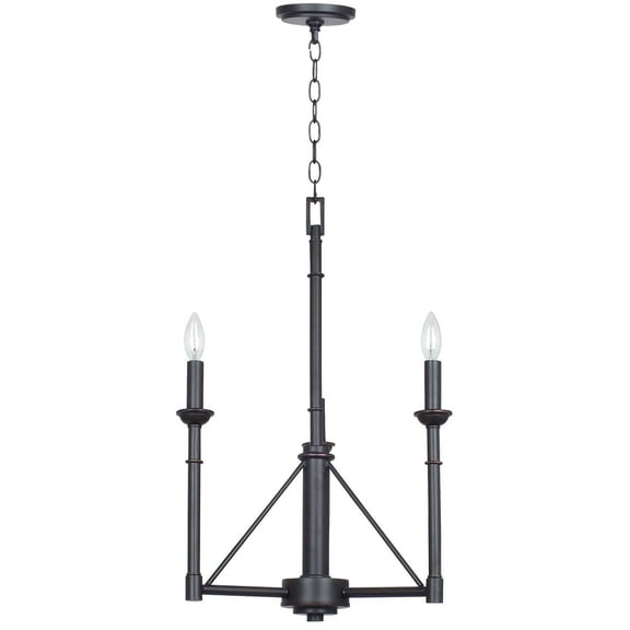 FX-3516/3 Cal Lighting Monclova-Three Light Chandelier-18 Inches Wide by 25.5 Inches High -Traditional Installation