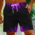 thumbnail image 2 of Penkiiy Carnivals Shorts, Men's Basketball Shorts Casual Workout Athletic Shorts Mesh Graphic Print Running Short Pants 3XL Purple, 2 of 9