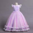 thumbnail image 2 of Gvdentm Girls Easter Dress Toddler Flower Girl Dress Summer Sleeveless Cotton Tutu Dresses for Girls 4-12 Years Purple,4-5 Years, 2 of 3