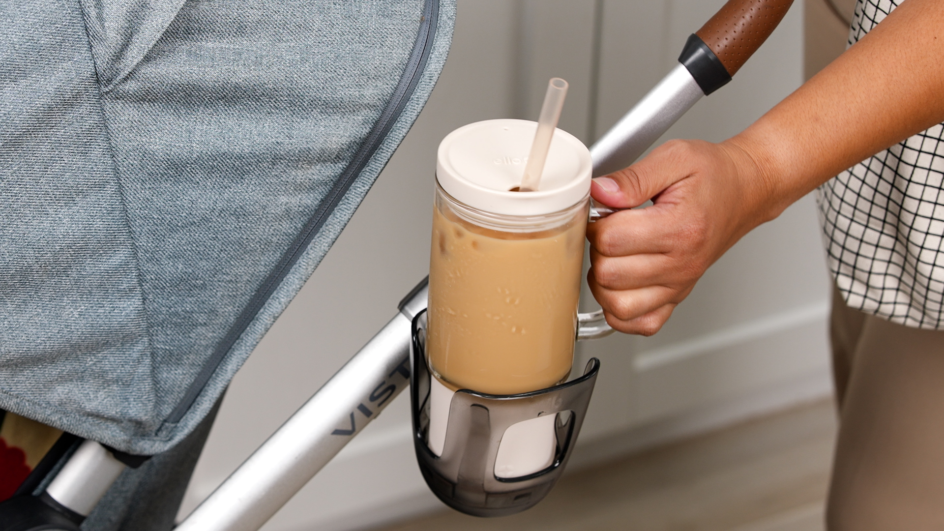 Ello Nova 18oz Glass Travel Mug with Handle photo 2