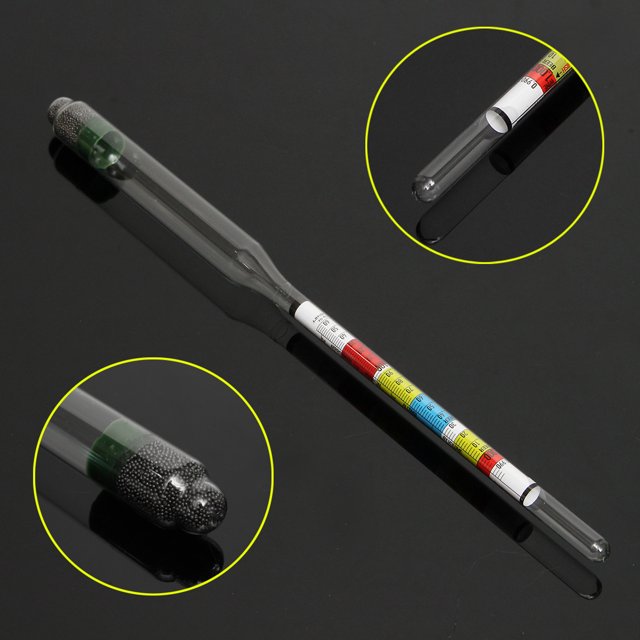 28cm Triple Scale Hydrometer Home Brewing Alcohol Beer Wine Making Transparent