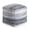 Black & Ivory, variant on Modern Joya 22" Square Pouf Ottoman Gray and Blue
