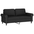thumbnail image 2 of vidaXL 2 Piece Sofa Set with Cushions Black Velvet, 2 of 4