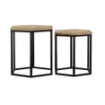 thumbnail image 5 of Newboti Furniture Natural and Black 2-Piece Nesting Table 26345, 5 of 9