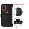 thumbnail image 5 of for Moto G Pure / G Power 2022 Case, Built-in Screen Protector Case with Belt Clip Holster Heavy Duty Rugged Shockproof Full Body Protection Kickstand Cover -Orange, 5 of 8