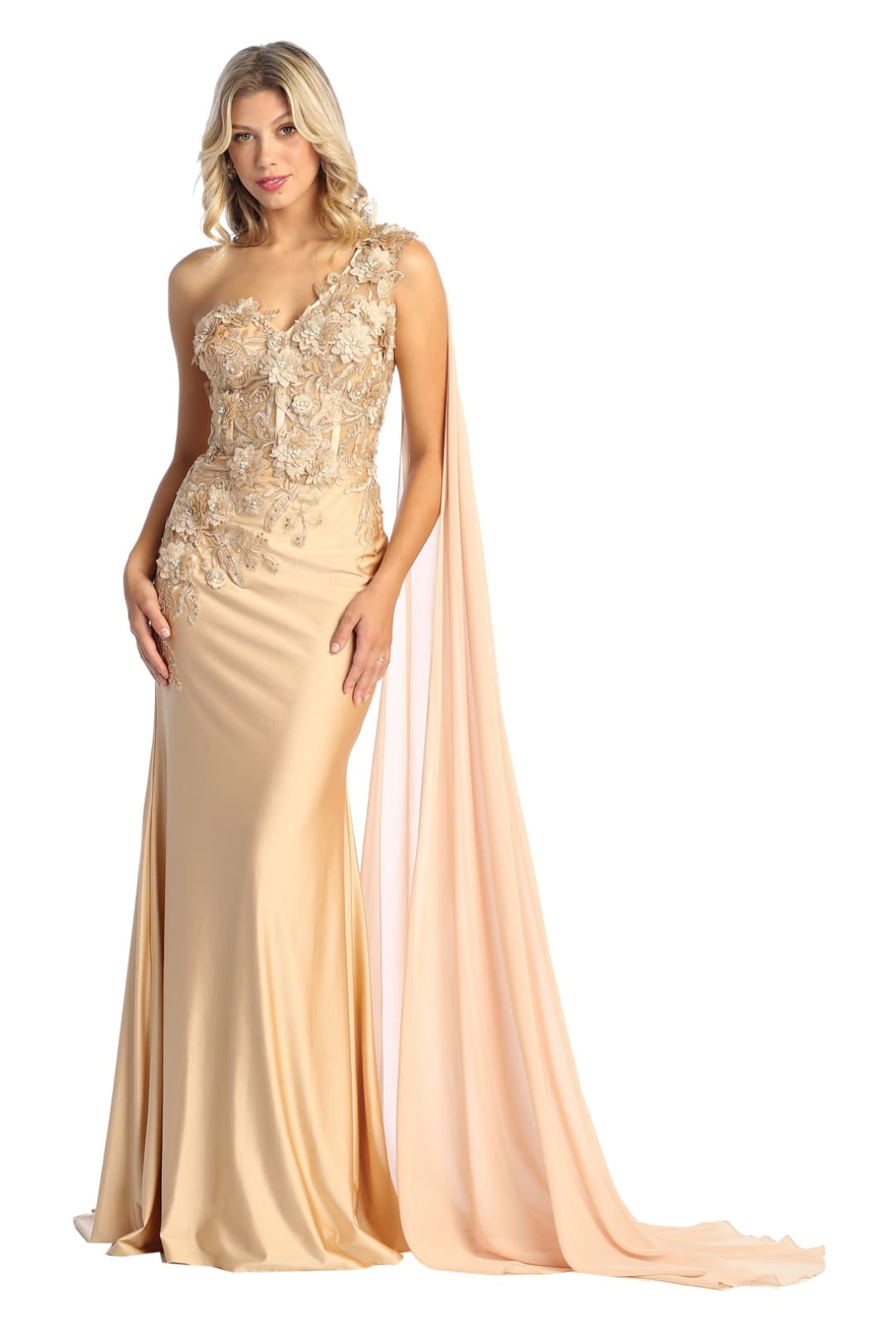 Share 151+ cream and gold evening gowns
