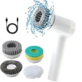 thumbnail image 2 of Moocorvic Clearance Handheld cordless motorized cleaning brush with four interchangeable brush heads, 2 of 9