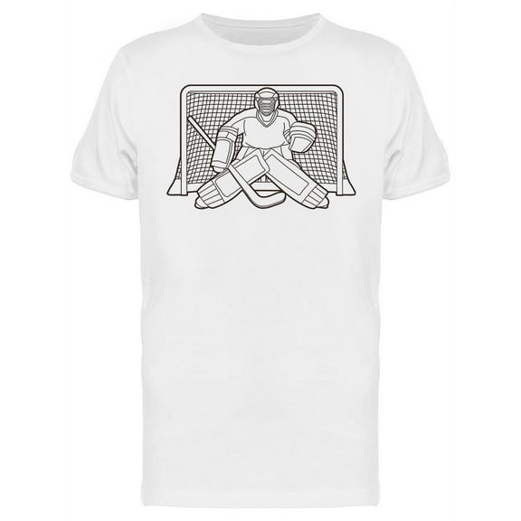 Ice Hockey Goalkeeper Design T-Shirt Men -Image by Shutterstock, Male 3X-Large