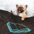 thumbnail image 3 of Naloa Neon Sign For Books Dog Blanket, 3 Sizes Cat Blanket for Indoor Cats Large Medium Small Dog Gifts-Medium, 3 of 8
