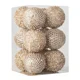 thumbnail image 3 of Juego de 6/12 adornos para árbol de Navidad de 8 cm para fiestas, bodas, regalos de Año Nuevo, adornos para árbol de Navidad de color rosa, 3 of 5