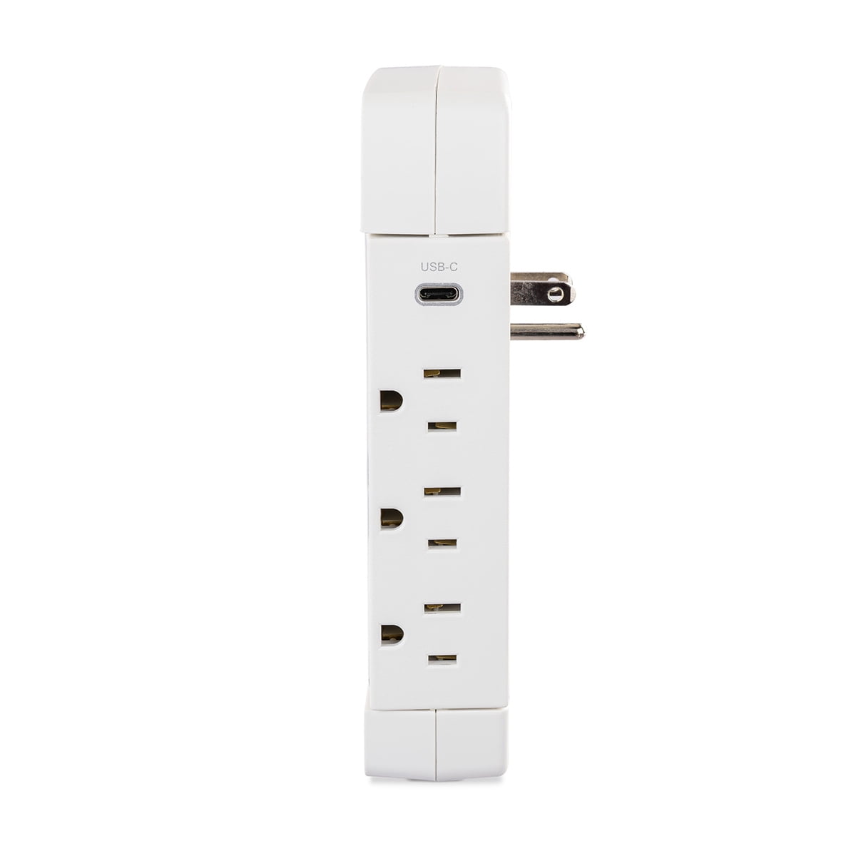 CyberPower CSP6WSUC 6-Outlet Wall-Tap Surge Protector with USB-A and USB-C Port, White