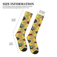 thumbnail image 2 of Lsque 90s Audio Tape Pattern Sport Compression Socks for Men & Women 15-20 mmHg Knee High Nurse Pregnant Running Medical and Travel Athletic, 2 of 6