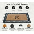 thumbnail image 4 of A1HC 30"x48" Natural Coir & Rubber Paisley Monogrammed Door Mat, Heavy-Duty, Low-Profile, Anti-Shed Outdoor Entrance Mat, 4 of 7