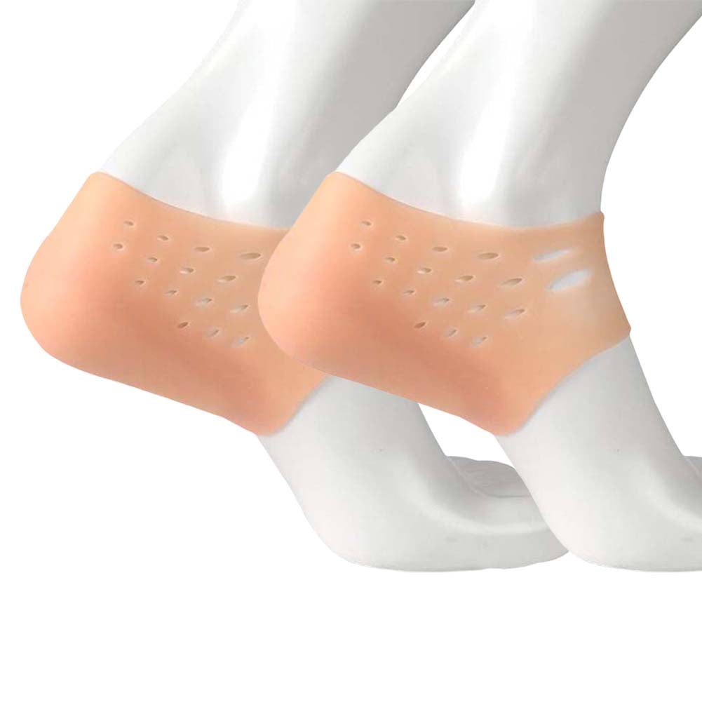 Invisible Height Lift Heel Pad Sock Invisible Height Increased Insoles Silicone Heel Socks for Women Men 