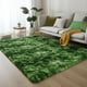 thumbnail image 2 of Alfombra de felpa PAGISOFE de 152 x 244 cm, pelo alto, color verde oscuro, 2 of 8