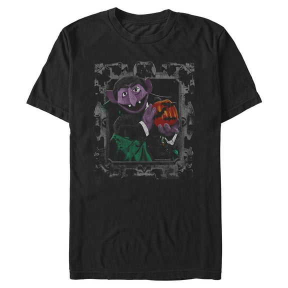 Mens Sesame Street Count von Count Portrait T Shirt