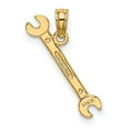 thumbnail image 4 of FJC Finejewelers 10 kt Yellow Gold 3-D Double Open-Ended Wrench Charm 16 x 4 mm, 4 of 6