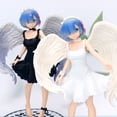 thumbnail image 2 of Nueva figura de Anime Rem de 22cm Re: La vida en un mundo diferente de Zero Angel Wings postura de pie Rem modelo colección juguetes muñeca de PVC Gao Jinjia LED, 2 of 2