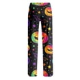 thumbnail image 5 of Halloween Lounge Pants for Women Pumpkin Print Stretch Casual Elastic Waist Pj Pants, 5 of 6