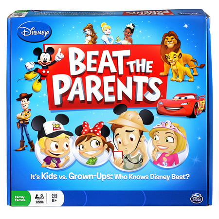 Disney Beat The Parents Board Game - Who Knows Disney Best?, Beat the Parents brings kids together with their parents to go head to head in the fun filled family trivia.., By Spin Master