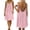 X400 Pink, variant on Bysome Women Dress Solid Color Sleeveless Crew Neck Open Back Dresses Summer Cozy Soft Women Dresses Size L Blue