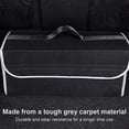 thumbnail image 3 of Car Trunk Organizer Felt Portable trunk storage auto Trunk Storage Foldable Holder Case Auto Organizer Box, Black, 3 of 7