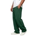thumbnail image 5 of RJMDKXZ Mens Sweatpants Fleece Baggy Wide Leg Lounge Workout Pant Casual Elastic Waist Drawstring Opne Bottom Sweatpants for Men with 3 Pockets, 5 of 7