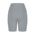 thumbnail image 4 of Summer Saving Clearance AXXD Gray Workout Shorts for Lady Athletic Pocket Sport Leggings High Waisted Yoga Exercise For Casual Summer Gifts for Mom, 4 of 6