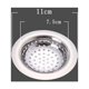 thumbnail image 5 of Filtros para fregadero de cocina con asa, colador de fregadero de acero inoxidable con asa, rejilla para bandeja de cocina, diámetro de 110 mm, fácil de limpiar, 5 of 5