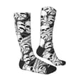 thumbnail image 3 of Vsdgher Skull and palm leaves Print Thigh High Socks Extra Long Stretchy Sock Women Over Knee High Opaque Stocking Daily Wear, 3 of 5