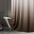 thumbnail image 2 of Brown Waffle Shower Curtain, Modern Waffle Weave Fabric Shower Curtain for Light Brown Bathroom Decor, Copper Brown Ombre Luxury Hotel Bathroom Shower Curtain, 72 x 72, 2 of 6