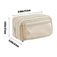 thumbnail image 2 of Under $5 Pencil Case, Nine Layer Pencil Case Transparent Pencil Case Marker Pen Bag Multi Function Storage Bag Cosmetic Bag Student Gift, Back to College(Beige), 2 of 8