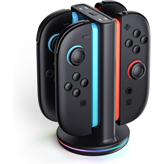 Switch 2 Joy Con Charging Dock, Magnetic Controller Charging Stand, Compatible with Switch 2 Joy Con Accessories