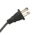 thumbnail image 3 of Royal Designs, Inc. Lamp Cord Molded Plug with Rotary Dimmer Switch, Stripped Ends Ready for Wiring, 8 ft long, Black/White, SPT-1 UL Listed, 3 of 4