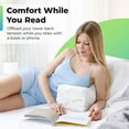 thumbnail image 5 of Sacred Thread Memory Foam Knee Pillow for Side Sleepers, Leg Pillow for Side Sleeping with Rayon Derived from Bamboo Cover, Knee Cushions for Sleeping (Heart) (White), 5 of 8