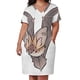 thumbnail image 3 of Grey long-eared bat Loose Pocket Dress elegant and pretty women's dresses prom dress 2025 elegant dresses for women, 3 of 7