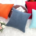 thumbnail image 6 of PiccoCasa 2 Piece Throw Pillow Cases Corn Striped Cushion Covers, Blue 18" x 18", 6 of 8