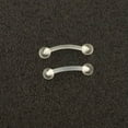 thumbnail image 6 of HOOUN 1Pc Clear Acrylic Nose Ring Lip Eyebrow Retainer Stud Ear Navel Piercing Jewelry-5, 6 of 9